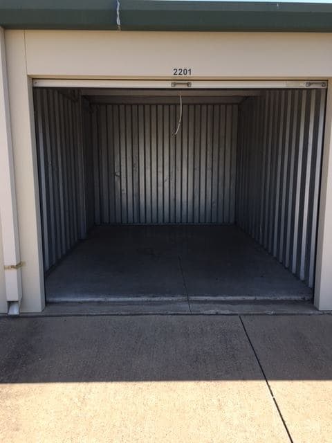 Storage unit interior layout example